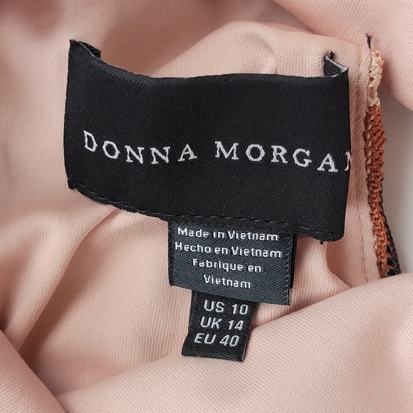 Donna Morgan Retro Maggy Chevron Stripe Zig Zag Print Sleeveless Dress Sz 10 New - Picture 4 of 13